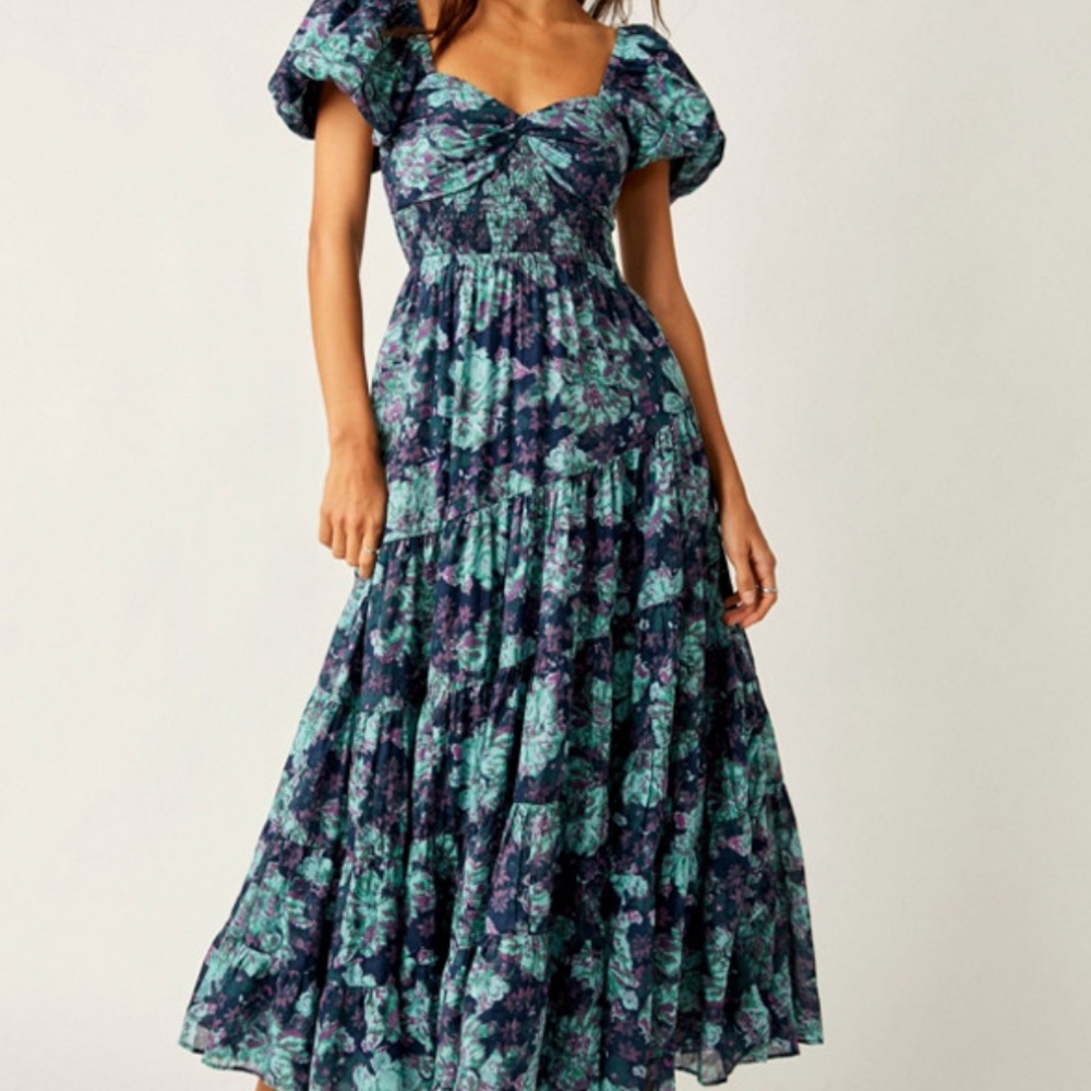 FREE PEOPLE FLORAL MAXI DRESS